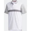 Adidas Golf Adidas Ultimate 365 3-Stripe Polo - White/Grey -Golf Sales Shop adidas ultimate 365 3 stripe polo white grey 900