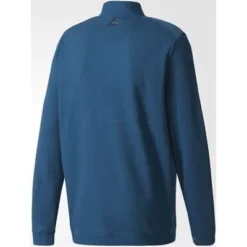Golf Sales Shop -Golf Sales Shop adidas wool pullover petrol night rear view 400