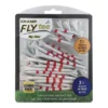 Champ MyHite Fly Tee's Combination Pack - Red/White - 83mm + 44mm -Golf Sales Shop champ myhite fly tee 83 44 red