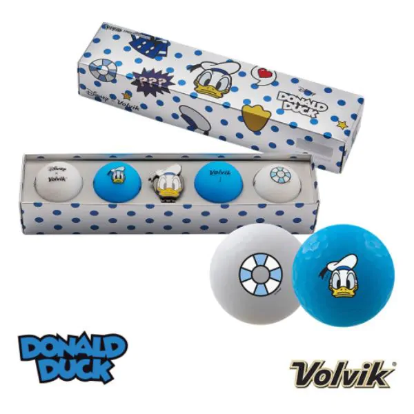 Volvik Vivid Disney Donald Duck Golf Balls Pack 3 Volvik Vivid Disney Donald Duck Golf Balls Pack