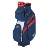 Wilson Staff Exo II Cart Bag - Navy/White/Red -Golf Sales Shop exoiicartnavy 1