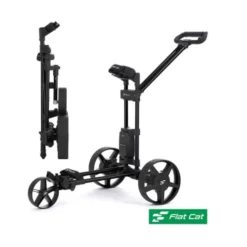 Flat Cat Hybrid Touch Black Electric Golf Trolley -Golf Sales Shop fc tr6