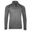 Island Green Essentials Performance Top Layer 1/4 Zip Jacket - Grey Marl/Black -Golf Sales Shop igtl2036 gry