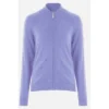 ProQuip CHLOE Ladies Lined Merino Cardigan - Lilac -Golf Sales Shop ladies lined merino chloe sky high res lilac 16 3925 762