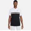 Nike Dri-Fit Victory Golf Polo - White/Black/Artic Orange -Golf Sales Shop nk df vic whiblk