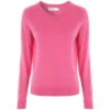 ProQuip AMY Ladies Merino V Neck Sweater - Rose -Golf Sales Shop proquip amy ladies v neck merino sweater rose 900