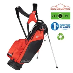 Sun Mountain 2023 Eco-Lite 4 Way Stand Bag - Black/Ember/Cadet