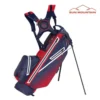Sun Mountain 2023 H2NO 14 Way Stand Bag - Navy/Red/White -Golf Sales Shop sm 23 h2no 14w stand nvy red wht