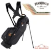 Sun Mountain 2023 Mid Stripe Stand Bag - Black -Golf Sales Shop sm 23 midstr b