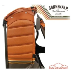 Sun Mountain 2023 Mid Stripe Stand Bag - Cabin/Umber/Wheat -Golf Sales Shop sm 23 midstr cuw5