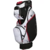 Sun Mountain 2022 Eco-Lite Cart Bag - Black/White/Red -Golf Sales Shop sm ecoc bwr