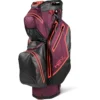 Sun Mountain 2022 H2NO Staff Waterproof Cart Bag - Black/Berry/Cove -Golf Sales Shop sm staff bbc 800