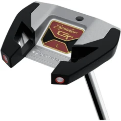 Taylormade Spider GT Silver Centre Shafted Putter -Golf Sales Shop spider gt centre shaft silver black putter sole view