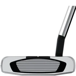 Taylormade Spider GT Rollback Silver/Black Small Slant Putter -Golf Sales Shop spider gt rollback short slant putter face view