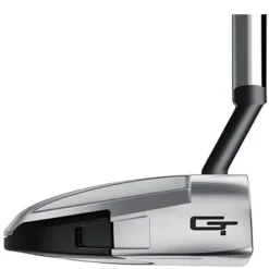 Taylormade Spider GT Rollback Silver/Black Small Slant Putter -Golf Sales Shop spider gt rollback short slant putter toe view