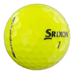 Srixon Q Star Tour 4 Golf Balls - Yellow/Dozen -Golf Sales Shop srixon q star tour 4 yellow golf ball angle