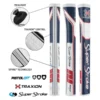 Super Stroke Traxion Pistol GT 2.0 Putter Grip - Red/White/Blue -Golf Sales Shop ss p gt 2.0 rwb