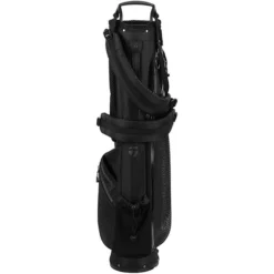Taylormade Quiver Pencil Stand Bag - Black -Golf Sales Shop taylormade quiver bag front view n77708 aslangolf