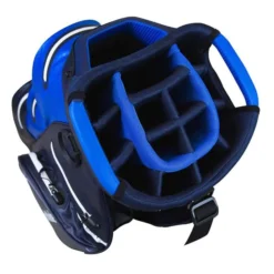 Taylormade Storm Dry Waterproof Cart Bag - Navy -Golf Sales Shop taylormade storm dry waterproof cart bag nvy n78182 top view aslangolf