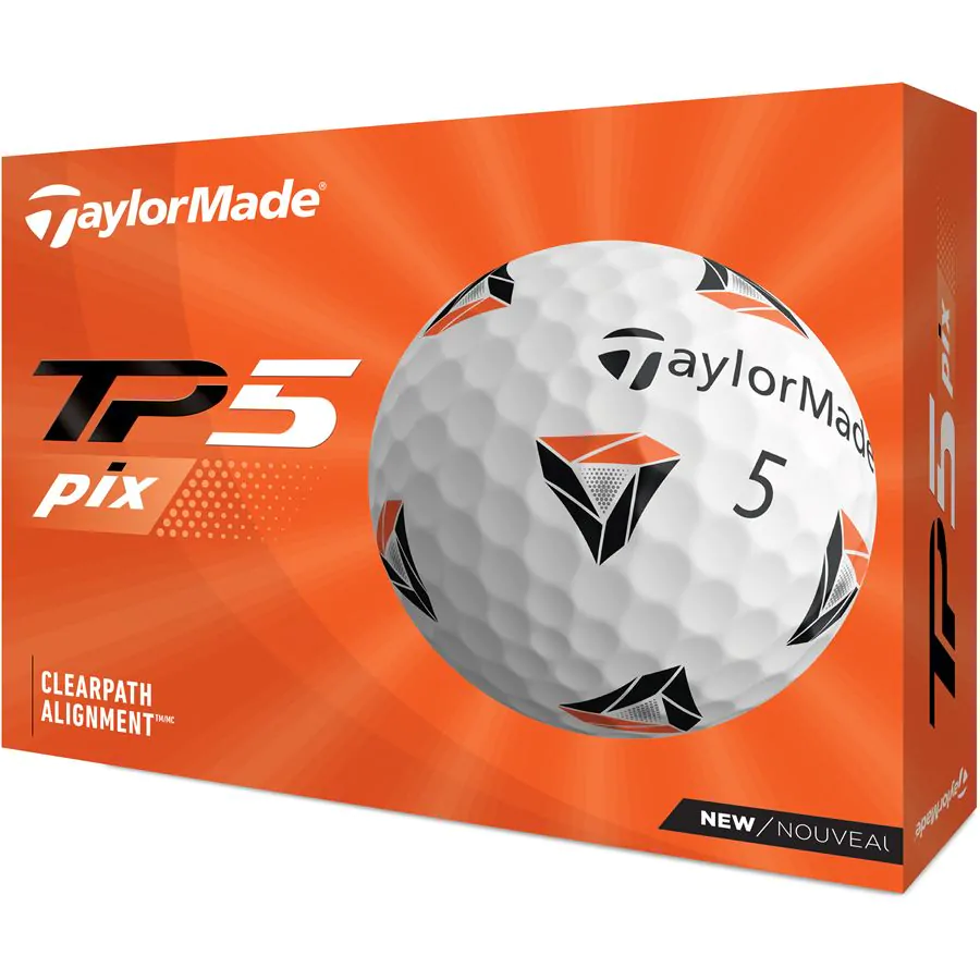 Taylormade Tp5 Pix 2.0 Golf Balls - White/Dozen 3 Taylormade Tp5 Pix 2.0 Golf Balls - White/Dozen