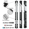 Super Stroke Traxion Flatso 1.0 Putter Grip - Black/White -Golf Sales Shop traxion flatso 10 blk wht 900