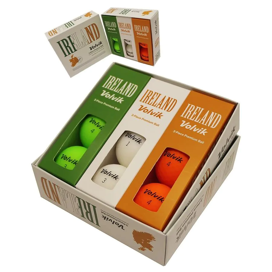 Volvik Vivid Patriot Golf Balls - Ireland 3 Volvik Vivid Patriot Golf Balls - Ireland