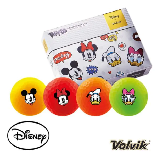 Volvik Vivid Disney Dozen Golf Balls Pack 3 Volvik Vivid Disney Dozen Golf Balls Pack