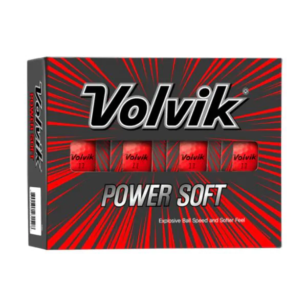 Volvik Powersoft Golf Balls - Red 3 Volvik Powersoft Golf Balls - Red