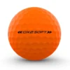 Wilson Staff DX2 Optix Golf Balls - Orange (3 Ball Pack) -Golf Sales Shop wgwp40900 dx2 soft optix orange sideseam 1