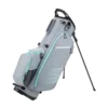 Wilson Ladies ProStaff Carry Bag - Grey/White -Golf Sales Shop wilson prostaff ladies stand bag grey white.fw
