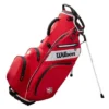 Wilson Staff Exo Dry Carry Bag - Staff Red/Black/White -Golf Sales Shop ws exodrystd red