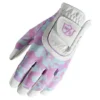Wilson Staff Junior All-Fit Glove - White/Pink/Camo 1 Wilson Staff Junior All-Fit Glove - White/Pink/Camo -Golf Sales Shop ws jnr wht pink
