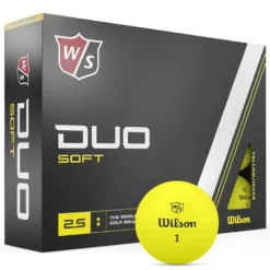 Wilson Staff Duo Soft Yellow Golf Balls - Dozen -Golf Sales Shop ws staff duo soft yel 4