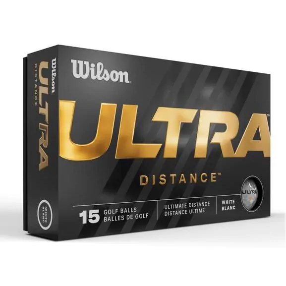 Wilson Ultra Distance 15 Ball Pack White Golf Balls 3 Wilson Ultra Distance 15 Ball Pack White Golf Balls